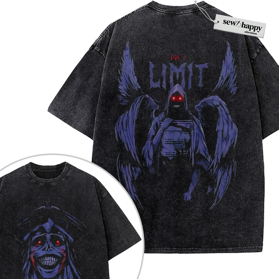 Wash Tee The Statue of God Shirt, Solo Leveling Shirt, Anime Shirt, Vintage Tee 2-Sided