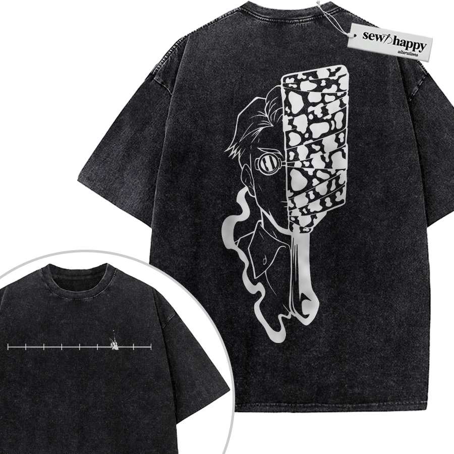 Wash Tee Kento Nanami Shirt, Jujutsu Kaisen Shirt, Anime Shirt, Vintage Tee 2-Sided