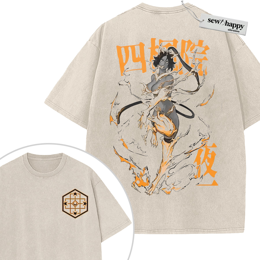 Wash Tee Yoruichi Shihouin Shirt, Bleach Shirt, Anime Shirt, Vintage T-Shirt 2-Sided