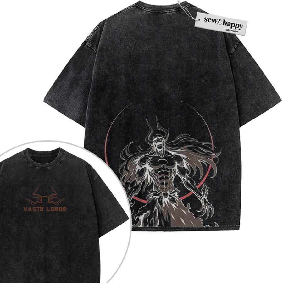 Wash Tee Ichigo Kurosaki Shirt, Bleach Shirt, Anime Shirt, Vintage Tee 2-Sided