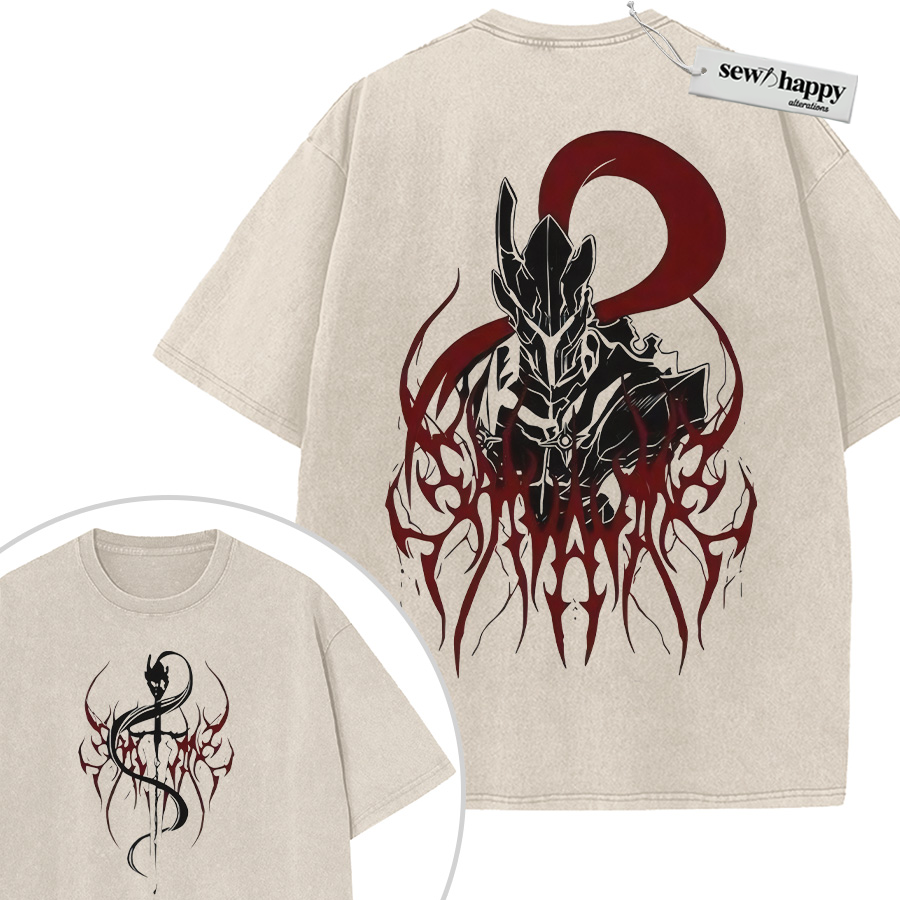 Wash Tee Solo Leveling Shirt, Anime Shirt, Vintage T-Shirt 2-Sided