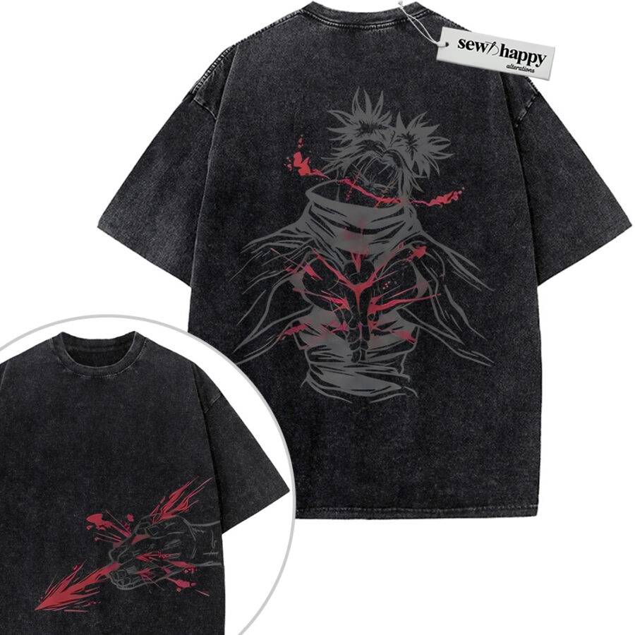 Wash Tee Choso Shirt, Jujutsu Kaisen Shirt, Anime Shirt, Vintage T-Shirt 2-Sided