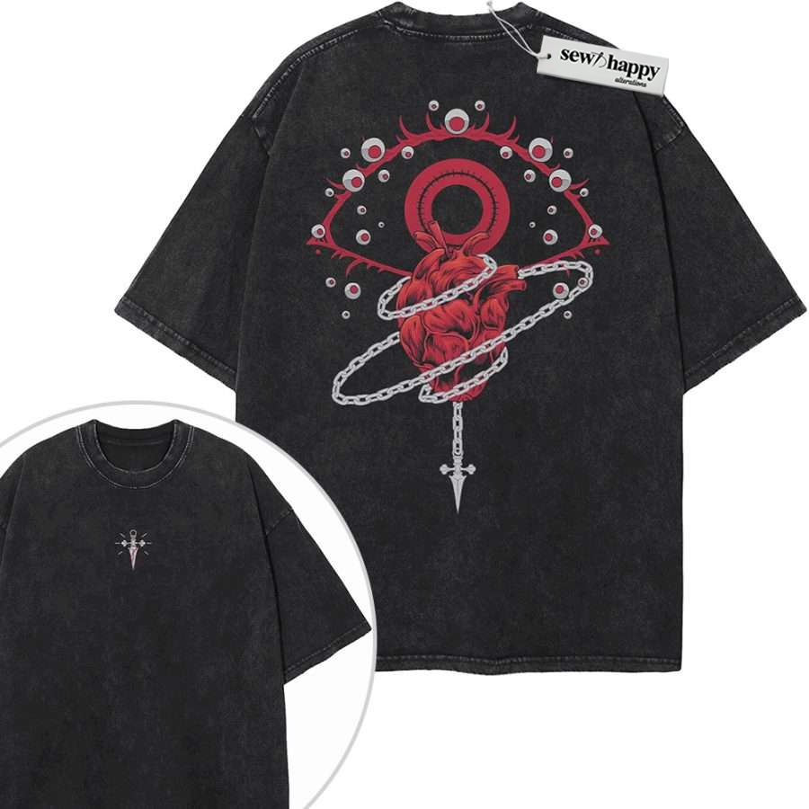 Wash Tee Kurapika Shirt, Hunter x Hunter Shirt, Vintage T-Shirt 2-Sided